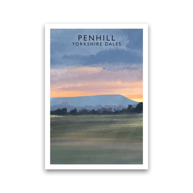 Penhill 3 Portrait by Richard O'Neill - Graphic Art Print Corrigan Studio Format: Unframed, Size: 50cm H x 40cm W x 1cm D on Productcaster.