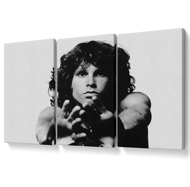 Jim Morrison Touch - 3 Piece Wrapped Canvas Photograph Brayden Studio Size: 142.2cm H x 304.8cm W on Productcaster.