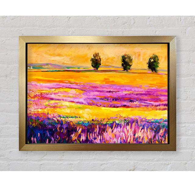 Pink Fields Of Gold - Single Picture Frame Art Prints Bright Star Size: 100cm H x 141.4cm W x 3.4cm D on Productcaster.