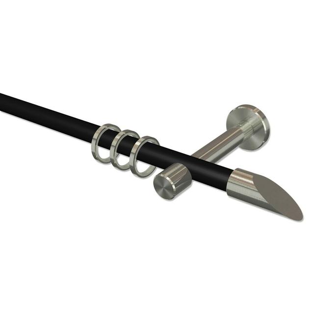 Ropesville Curtain Pole Set Symple Stuff Size: 5cm H x 360cm W x 11cm D on Productcaster.