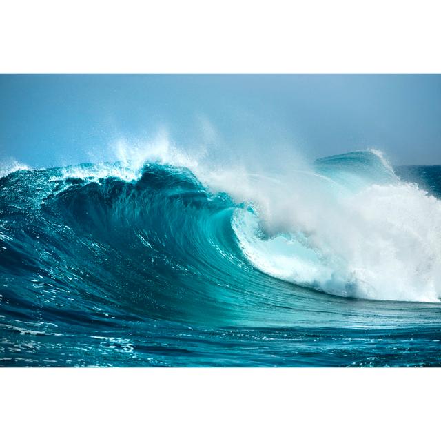 Ocean Wave by Irabell - Wrapped Canvas Photograph House of Hampton Size: 30cm H x 46cm W x 3.8cm D on Productcaster.