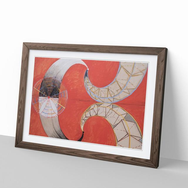 The Swan No.9 by Hilma Af Klint - Picture Frame Painting on MDF East Urban Home Frame Option: Walnut Framed, Size: 27cm H x 36cm W x 2cm D on Productcaster.