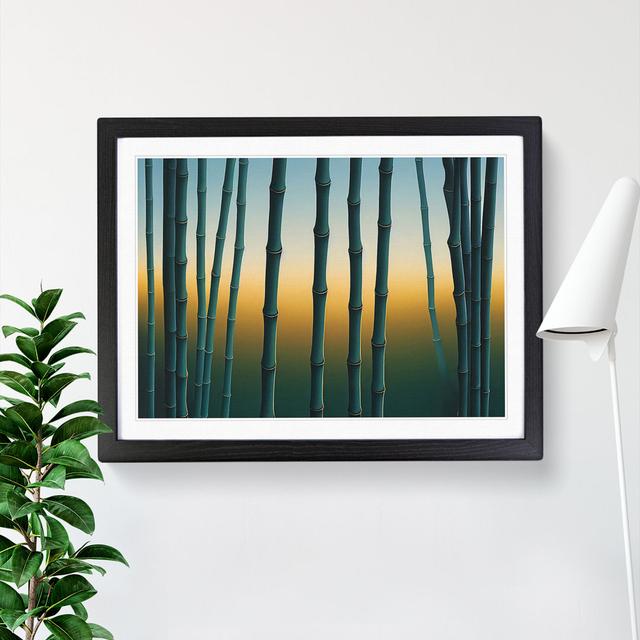 Irresistible Bamboo Forest - Single Picture Frame Print Alpen Home Size: 25cm H x 34cm W x 2cm D, Frame Colour: Black Framed on Productcaster.