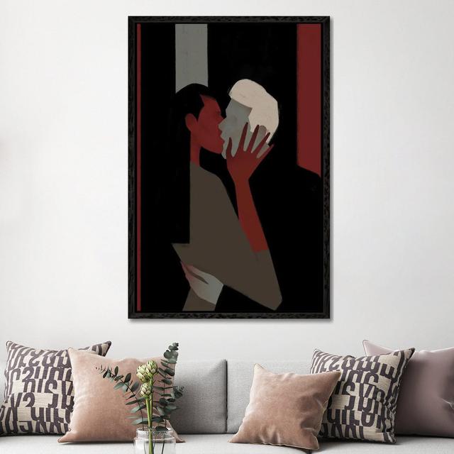 Lovers by Valeriya Simantovskaya - Gallery-Wrapped Canvas Giclée on Canvas Lark Manor Format: Black Floater Framed, Size: 152.4cm H x 101.6cm W on Productcaster.