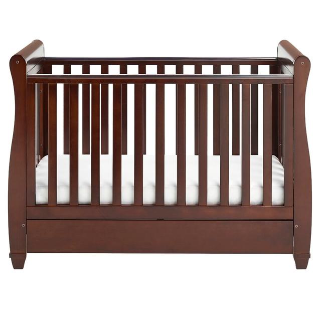 Eva Cot Bed BabyMore Colour: Brown on Productcaster.