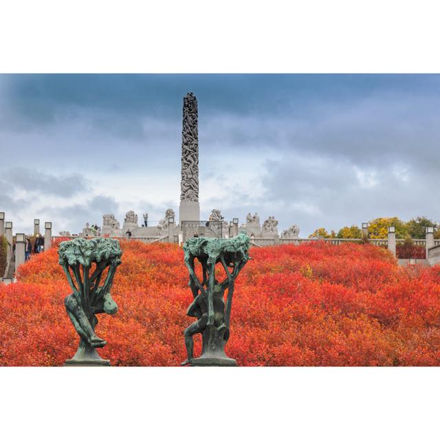 Gustav Vigeland Park by Ekely - No Frame Art Prints on Canvas Latitude Run Size: 30cm H x 46cm W on Productcaster.