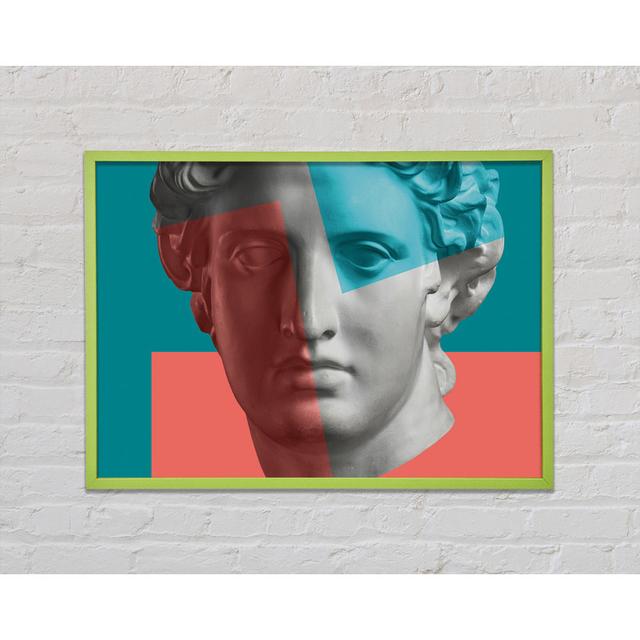 Arrisson Greek Head Of Colour - Single Picture Frame Art Prints Brayden Studio Size: 59.7cm H x 84.1cm W x 2cm D on Productcaster.