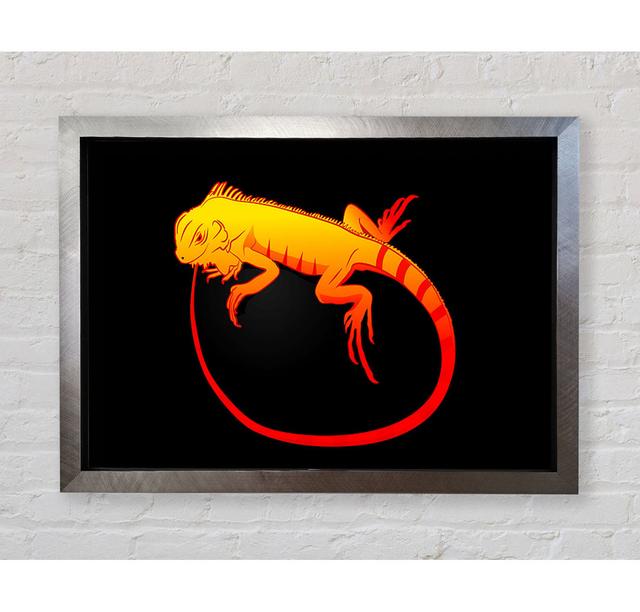 Iguana 2 - Single Picture Frame Art Prints Bright Star Size: 42cm H x 59.7cm W x 3.4cm D on Productcaster.