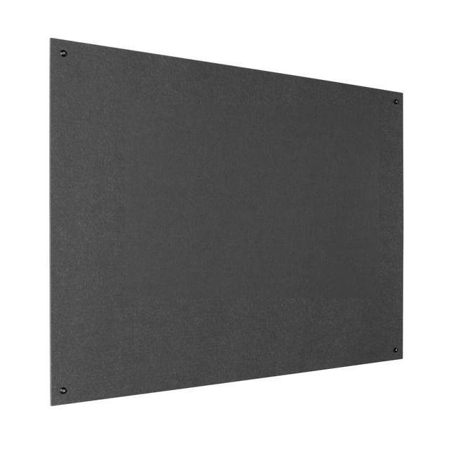 Wall Mounted Reversible Bulletin Board Symple Stuff Colour: Charcoal, Size: 120cm H x 240cm W on Productcaster.