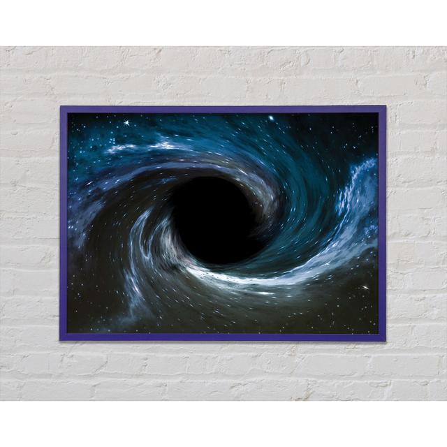 Vortex in Space Black Hole - Single Picture Frame Art Prints Ivy Bronx Size: 42cm H x 59.7cm W x 2cm D on Productcaster.