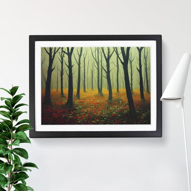 Forest - Single Picture Frame Print Alpen Home Size: 34cm H x 46cm W x 2cm D, Frame Colour: Black on Productcaster.