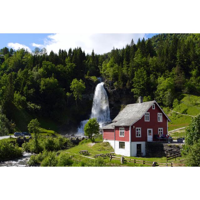 Waterfall by Azgek - Wrapped Canvas Photograph 17 Stories Size: 51cm H x 76cm W on Productcaster.