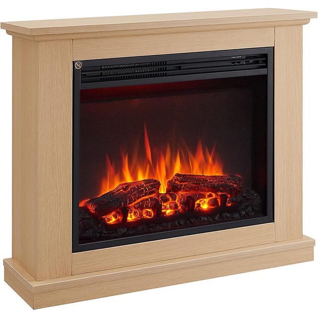 Arboleda ClassicLiving 82cm W Electric Fireplace (Set of 2) ClassicLiving Finish: Natual Oak on Productcaster.