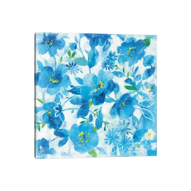 Scattered Floral by Danhui Nai - Wrapped Canvas Painting ClassicLiving Size: 45.72cm H x 45.72cm W x 1.91cm D on Productcaster.