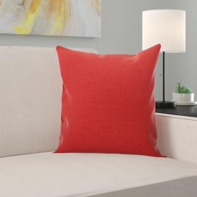 Millet Cushion with Filling Ebern Designs Size: 28 x 28cm, Colour: Red on Productcaster.