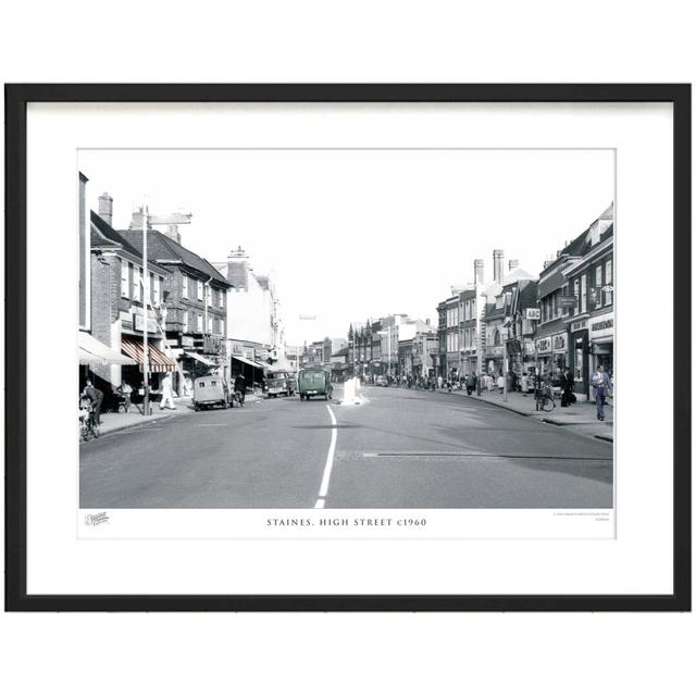 'Staines, High Street C1960' by Francis Frith - Picture Frame Photograph Print on Paper The Francis Frith Collection Size: 60cm H x 80cm W x 2.3cm D on Productcaster.