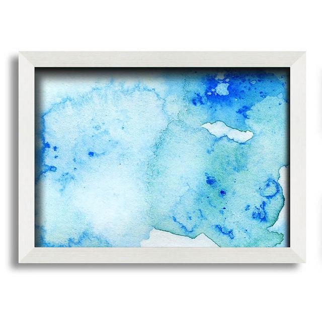 Blue Smoke Framed Print Ivy Bronx Size: 29.7cm H x 42cm W x 10cm D, Format: White Framed Paper on Productcaster.