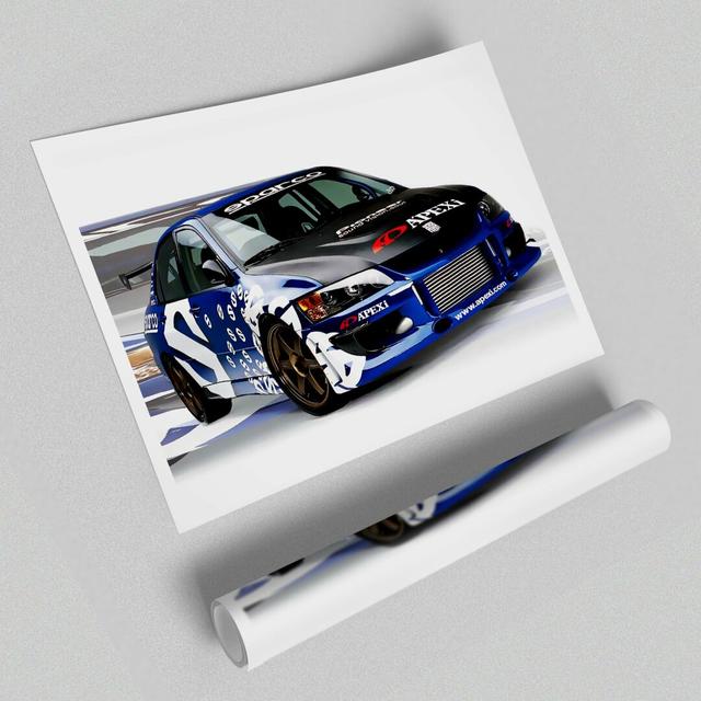 Mitsubishi Evo Transport - Graphic Art Print on Paper East Urban Home Size: 42cm H x 59.4cm W on Productcaster.