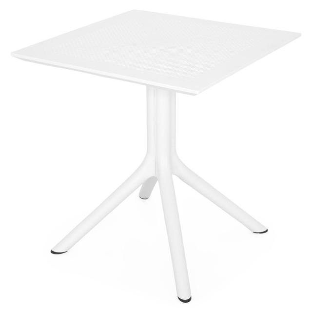 Vanderhoff Square 2 - Person 70Cm L Outdoor Dining Table George Oliver Table Base Colour: White on Productcaster.