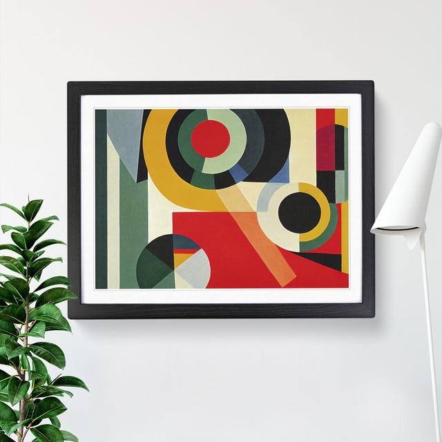 Entertaining Abstract - Picture Frame Graphic Art Metro Lane Size: 25cm H x 34cm W x 2cm D, Frame Colour: Black on Productcaster.