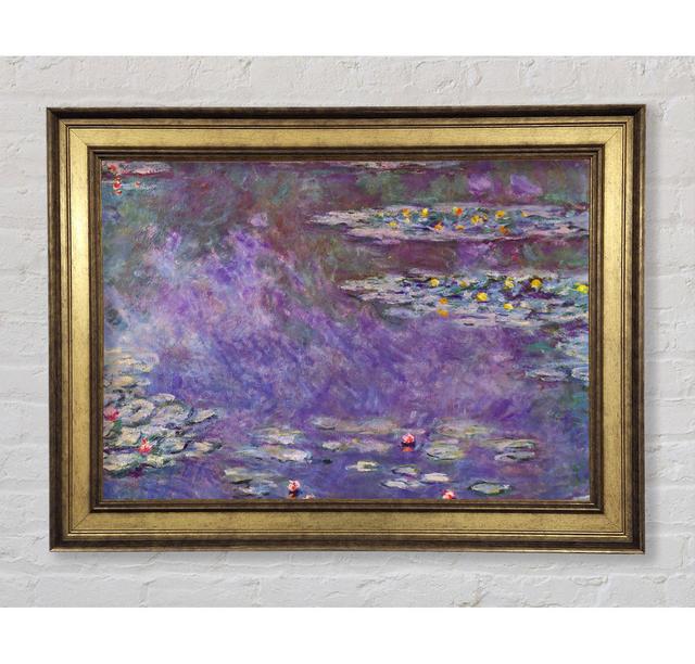 Monet Water Lily Pond 3 - Single Picture Frame Art Prints Ophelia & Co. Size: 84.1cm H x 142.2cm W x 8cm D on Productcaster.