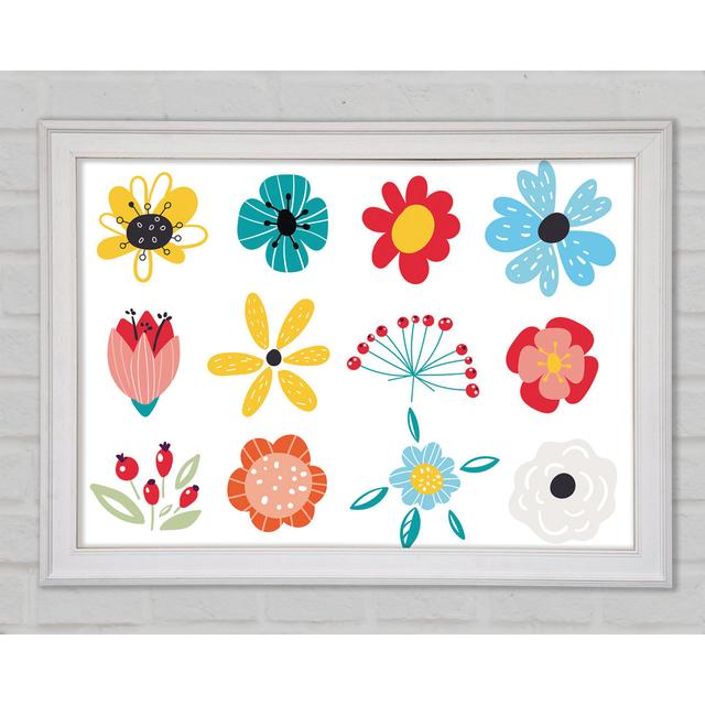 Twelve Summer Flowers - Print Rosalind Wheeler Size: 21cm H x 29.7cm W x 1.5cm D on Productcaster.