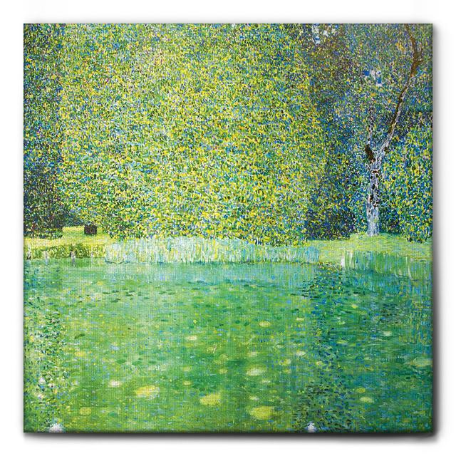 Kunstdruck Pond in Kammer von Gustav Klimt Rosalind Wheeler Größe: 95 cm H x 95 cm B on Productcaster.