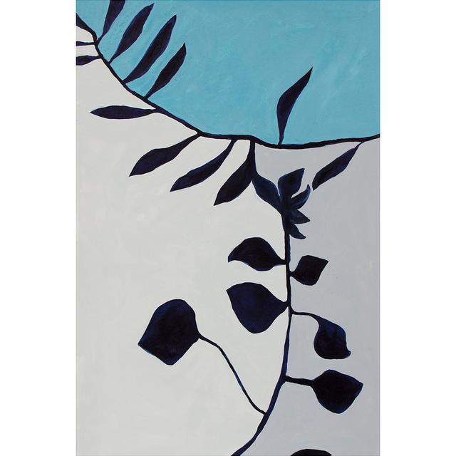 Graphic French Botanical III by Rob Delamater - Wrapped Canvas Painting Rosalind Wheeler Size: 122cm H x 81cm W x 3.8cm D on Productcaster.