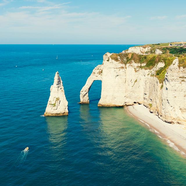 Cliffs of etretat normandy france House of Hampton Size: 30cm H x 30cm W x 3.8cm D on Productcaster.