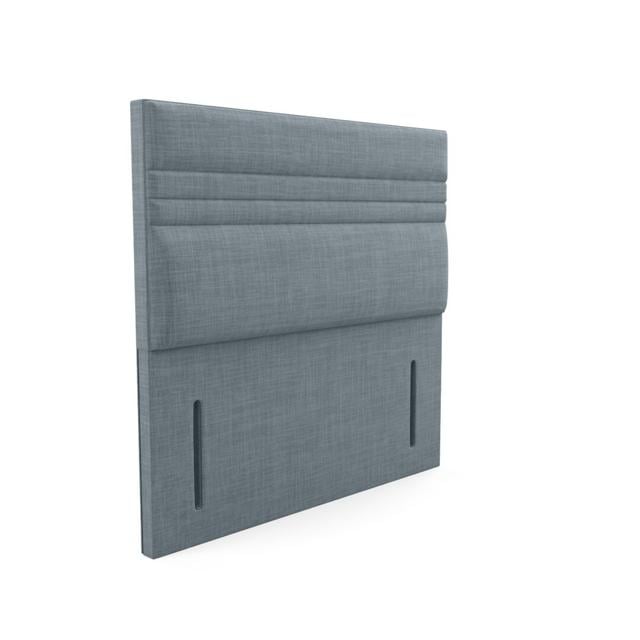 Upholstered Headboard Ebern Designs Upholstery: Wool - Sky, Size: Kingsize on Productcaster.