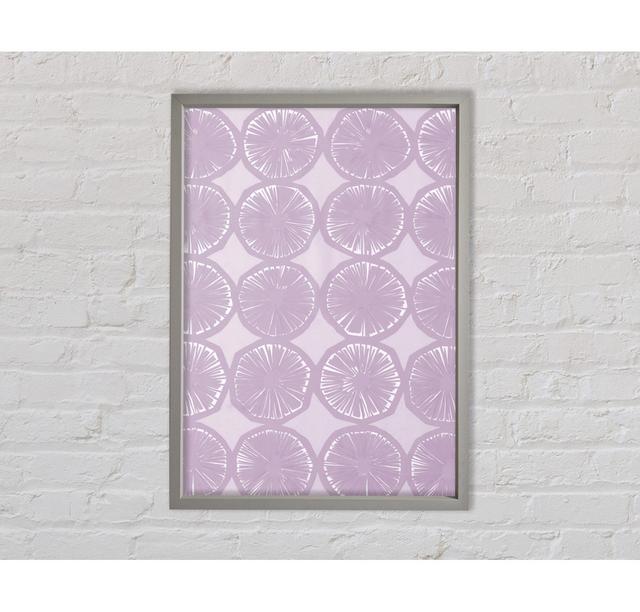 Segment Intervention - Single Picture Frame Art Prints on Canvas Bright Star Colour: Lilac, Size: 84.1cm H x 59.7cm W x 3.3cm D on Productcaster.