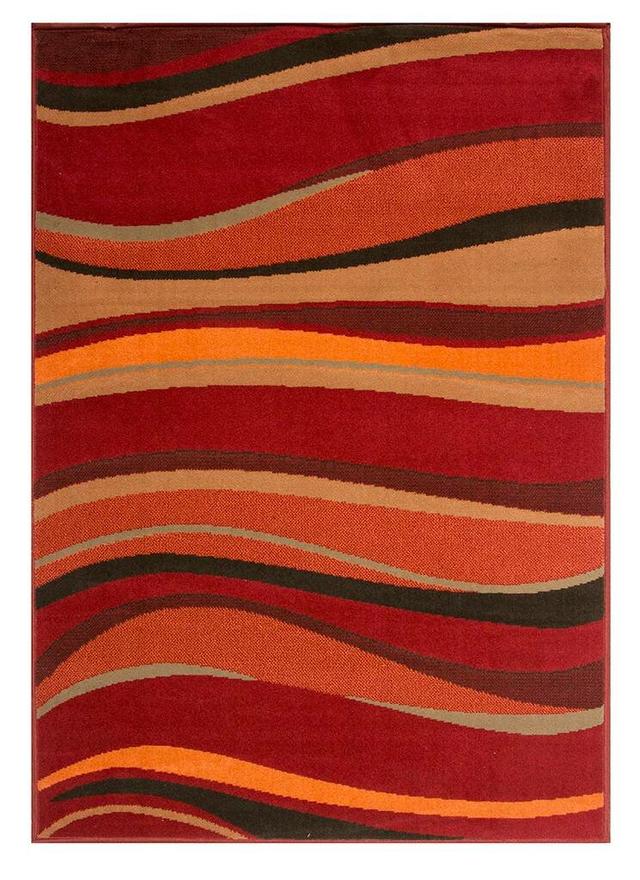 Hectors Orange Rug Metro Lane Rug Size: Rectangle 63 x 110cm on Productcaster.