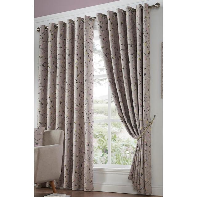 Faheem Blossom Bud Eyelet Room Darkening Curtains (Set of 2) Fleur De Lis Living Panel Size: 168 W x 137 D cm on Productcaster.