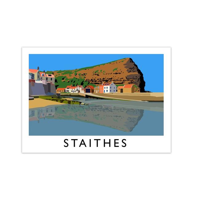 Staithes by Richard O'Neill - Graphic Art Print on Paper 17 Stories Size: 42cm H x 60cm W on Productcaster.