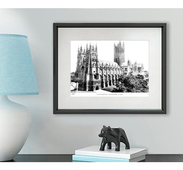 'Canterbury, Cathedral C1860' - Picture Frame Photograph Print on Paper The Francis Frith Collection Size: 60cm H x 80cm W x 2.3cm D on Productcaster.