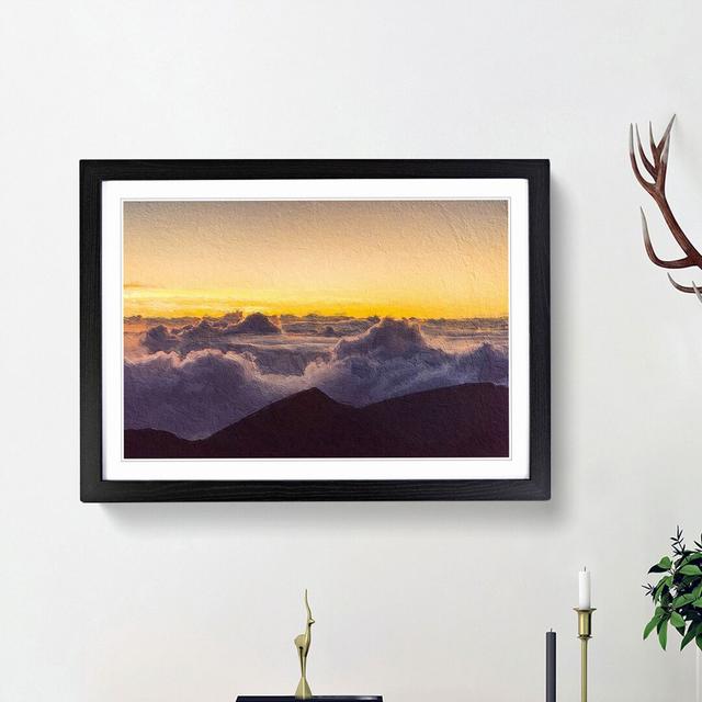 Clouds over Hawaii - Picture Frame Painting Print East Urban Home Frame Option: Black Framed, Size: 36cm H x 48cm W x 2cm D on Productcaster.