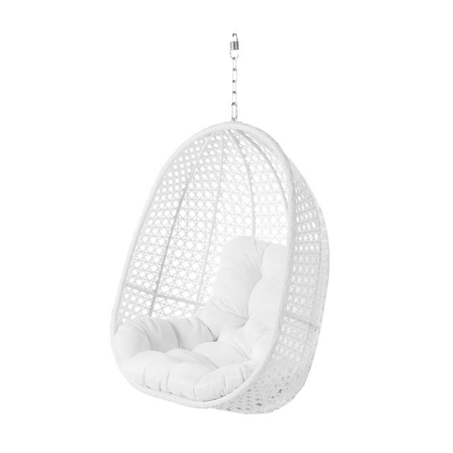 Lucien Hanging Chair Freeport Park Colour: White on Productcaster.