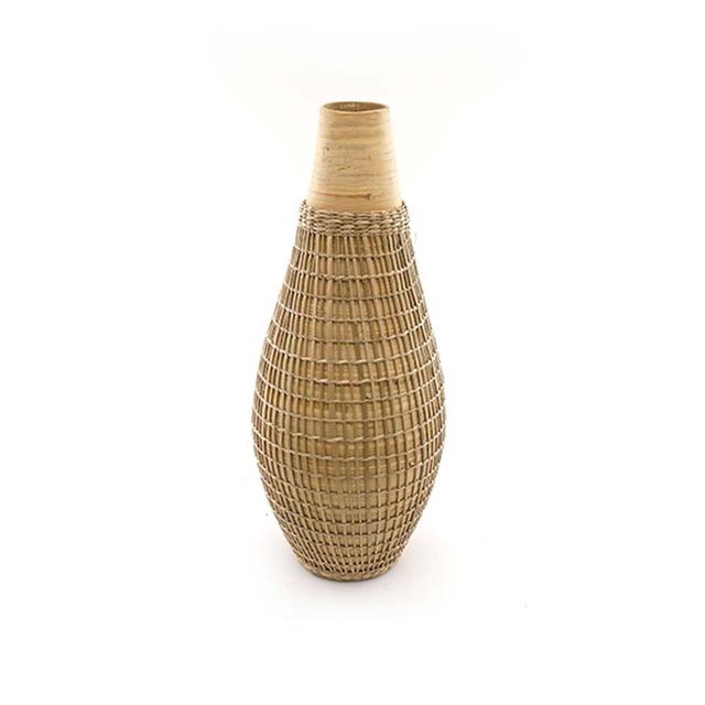 Sirretta Brown 49Cm Solid Wood Floor Vase Bay Isle Home on Productcaster.