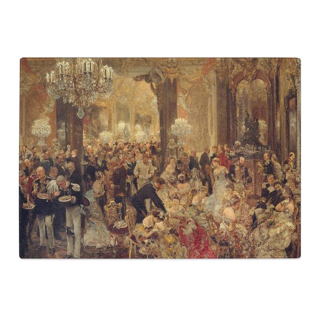 Dinner at the Ball by Adolph Menzel Chopping Board East Urban Home Size: 28.5cm W x 39cm L on Productcaster.