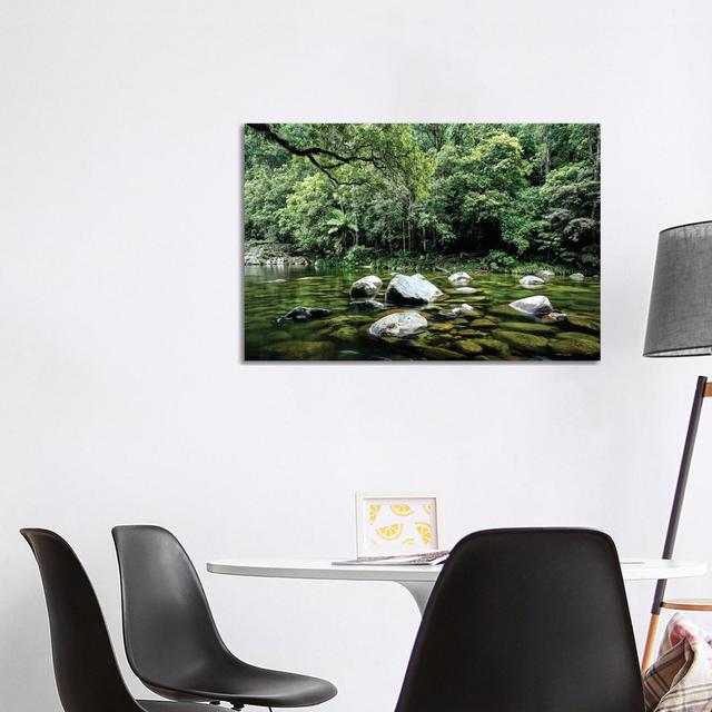 Daintree Rainforest Calm River Landscape by - Wrapped Canvas ClassicLiving Size: 66.04cm H x 101.6cm W on Productcaster.