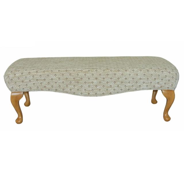 Weldon Upholstered Bedroom Bench ClassicLiving Upholstery: Morello Terracotta Pattern, Finish: Light Oak on Productcaster.