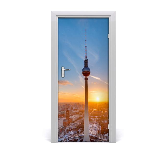 TV Tower Door Sticker East Urban Home on Productcaster.