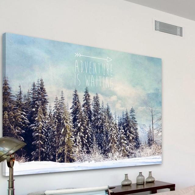 'Evergreens' by Sylvia Cook - Wrapped Canvas Graphic Art Print East Urban Home Size: 61 cm H x 91 cm W x 3.81 cm D on Productcaster.