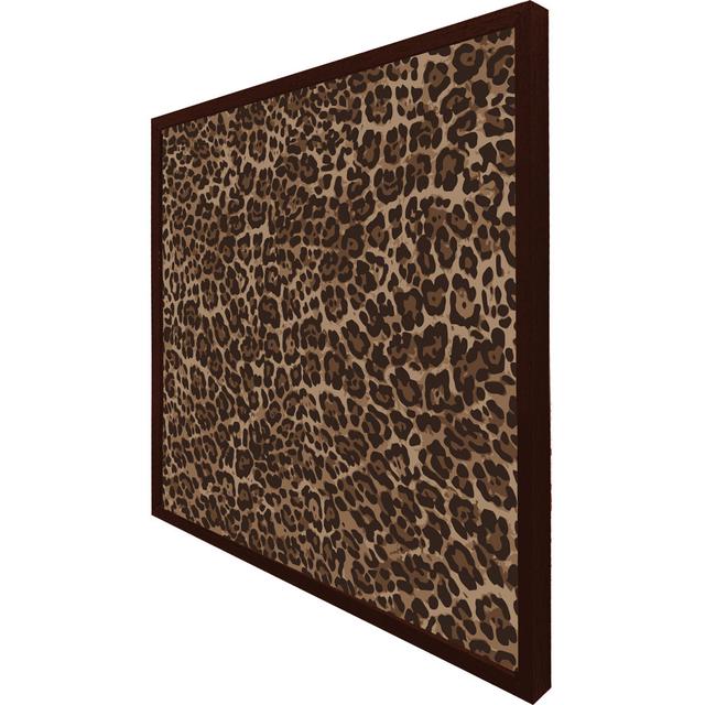 Merom Leopard Print - Print Fairmont Park Size: 51cm H x 51cm W x 4cm D, Frame Colour: Brown Framed on Productcaster.