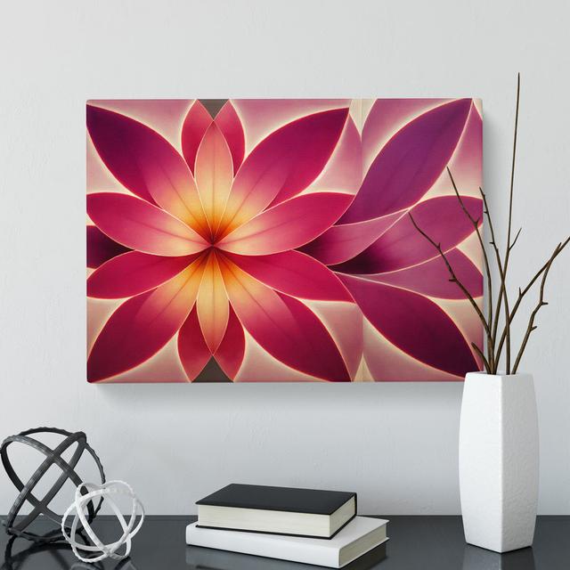 Dreamy Flowers - Wrapped Canvas Print Marlow Home Co. Size: 40cm H x 60cm W x 3cm D on Productcaster.