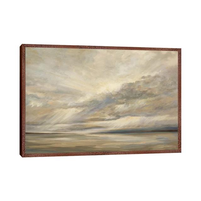 Sturm in der Bucht Metro Lane Größe: 45,72 cm H x 66,04 cm B x 3,81 cm T, Format: Klassischer Schattenfugenrahmen aus Holz on Productcaster.