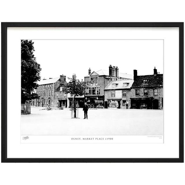 'Olney, Market Place C1900' by Francis Frith - Picture Frame Photograph Print on Paper The Francis Frith Collection Size: 40cm H x 50cm W x 2.3cm D on Productcaster.