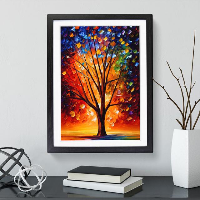 Tree Portrait No.2 - Single Picture Frame Painting Marlow Home Co. Frame Colour: Black Framed, Size: 34cm H x 25cm W x 2cm D on Productcaster.