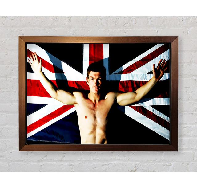 Ricky Hatton Britische Flagge - Einzelner Bilderrahmen Kunstdrucke 17 Stories Größe: 84,1 cm H x 118,9 cm B x 3,4 cm T on Productcaster.