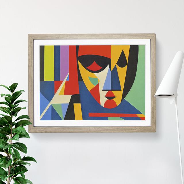 Abstract Woman In Colour Vol.4 - Single Picture Frame Print Metro Lane Size: 25cm H x 34cm W x 2cm D, Frame Colour: Oak on Productcaster.